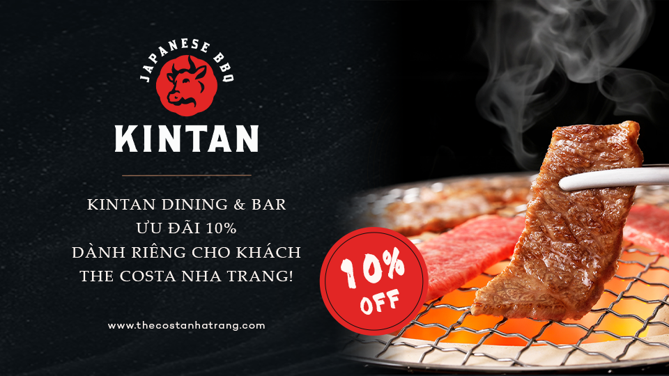 KINTAN Dining & Bar – Ưu đãi 10% dành riêng cho khách The Costa Nha Trang